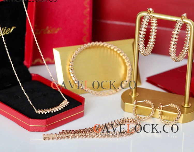 Wholesale Cartier Clash de Jewelry Set - Rose Gold 5 items